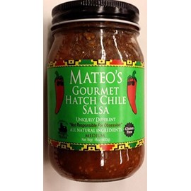 Mateo's Gourmet Hatch Chile Salsa, Medium 16 Oz (Pack of 2) by Mateo's