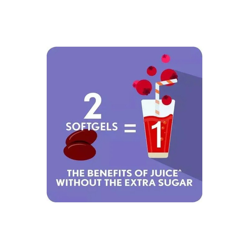 Suplemento Cápsulas Fibra Vitaminas Azo Sabor Arándano Rojo 130 100