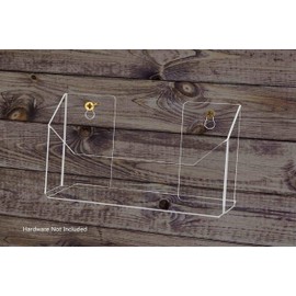 Marketing Holders 9”W Document Holder Pamphlet Brochure Wall or Counter Top Pack of 6 Horizontal Freestanding Desk Acrylic Maps Menus Attraction Flyers Display Take One Handout