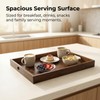 Wood Serving Tray with Handles, Wooden Tray for Ottoman, 17