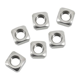 M12 Square Nut 304 Stainless Steel Thread Cutter (Pack of 10)
