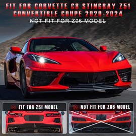 Rear License Plate Frame Compatible with Corvette C8 Z51 Stingray Convertible Coupe HTC Models 2020 2021 2022 2023 2024,Rear Trunk License Plate Cover Trim Protector,Carbon Fiber Pattern