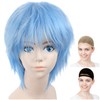 CaseEden 6052 Premium Short Short Wolf Cut Cosplay Wig Light