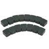15pcs Motorized Pads, ABS Square Shape Green Engine Pads Replacement