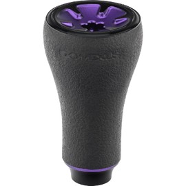 Gomexus Power Knob Compatible with Shimano Daiwa Spinning Reel Handle Knob (TPE-Black Purple, 20 mm)
