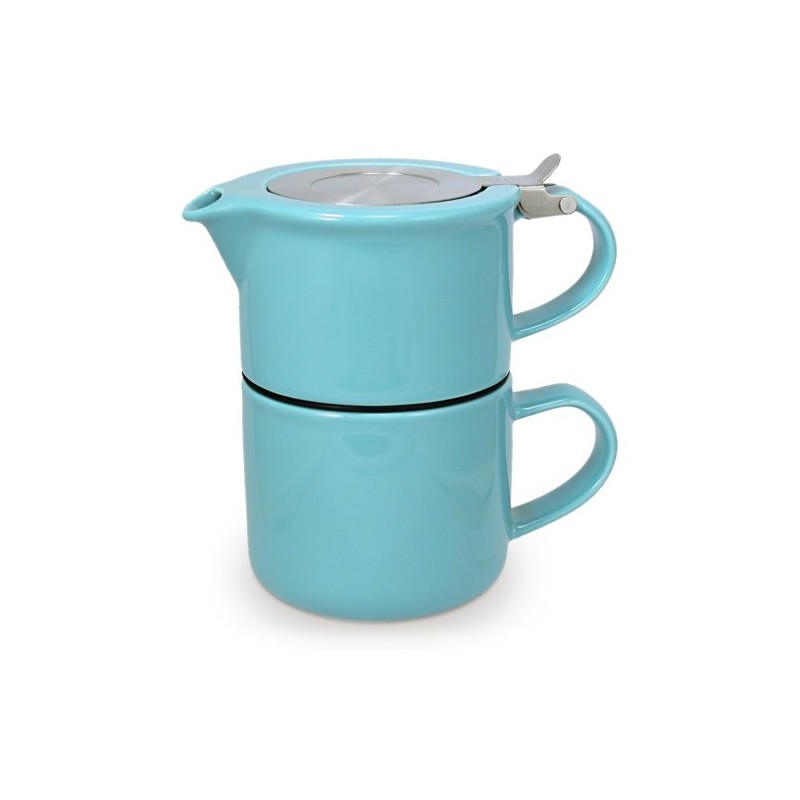 FORLIFE Tea for One with Infuser 14 ounces, Turquoise