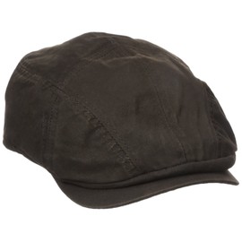 Stetson Men's Weathered Cotton Ivy Cap, Brown, Large