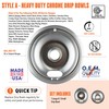 Range Kleen 12782XCD5 Style A Chrome Drip Pans, 6" and