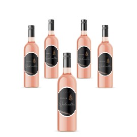 JoliCoon Merry Christmas Set of 5 Bottle Labels 8.5 x 12 cm - Christmas Decoration