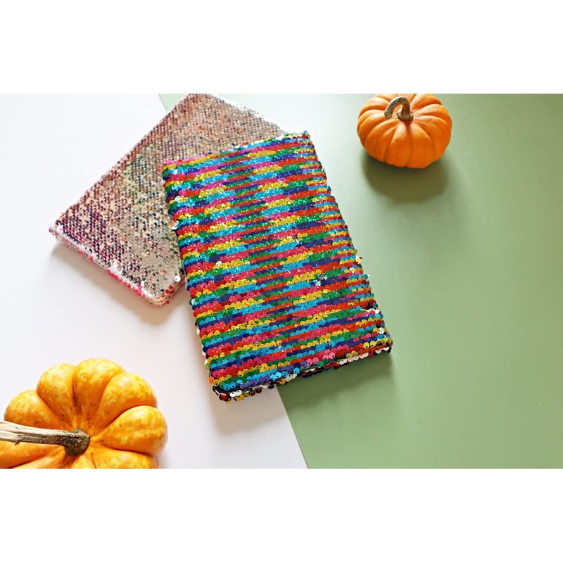 EXERZ Reversible Sequin Notebook A5 Size/Journal, Mermaid Diary/Magic Notepad, for