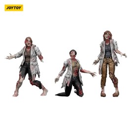 JOYTOY Dark Source Zombie Figure Scientists (Female) 1/25 Action Figure with Movable and Detachable Joints, Miniature Zombie Figurines for Halloween Display and Imaginative Play