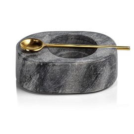 Zodax | Tuscan Gray Marble | Salt and Pepper Cellar