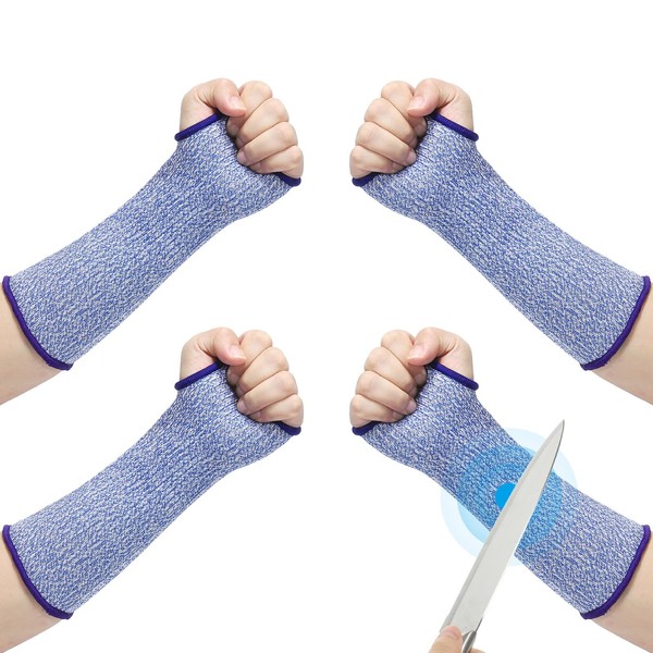 PATIKIL 10 Inch Cut Resistant Sleeve, 2Pairs Arm Safety Protectors