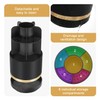 GFWARE Bathroom Organizer Countertop - Rotating Black Toothbrush Holder for