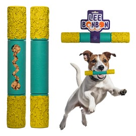 LEE BONBON Interactive & Durable Dog Chew Toys for Aggressive Small Medium Large Dog-Indestructible Dog Wukong Stick Toy Dog chew Toy (Yellow & Green)
