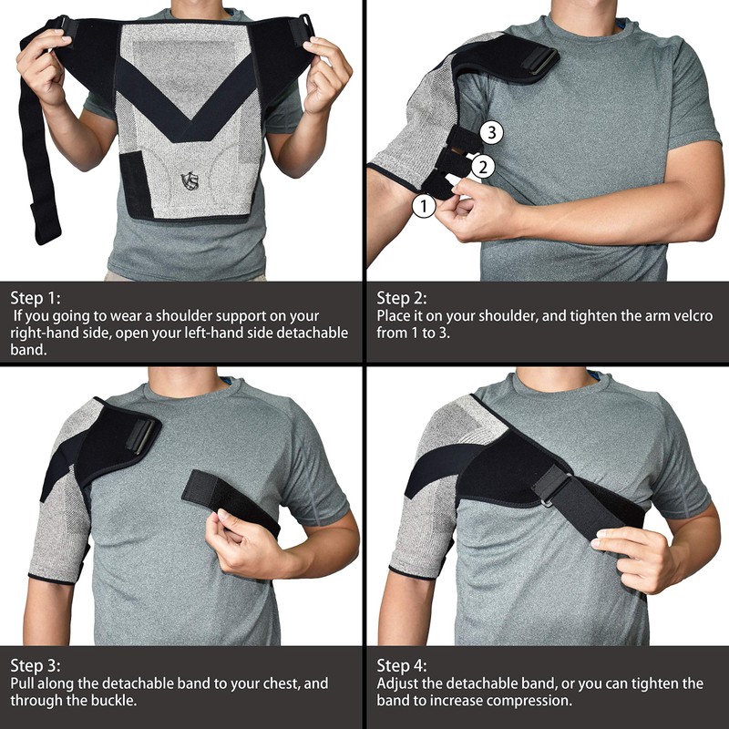 Vital Salveo-Compression Shoulder Supporter for support, stability, breathability and light