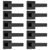 Probrico 10 Pack Dummy Door Levers Black Door Handles for