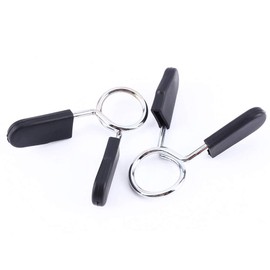 Keenso Clips con Cuello de Resorte con Mancuernas, 2 Piezas Estándar de 25 mm Barra con Mancuernas Abrazadera de Bloqueo Abrazadera con Resorte Clip de Entrenamiento de Yoga