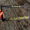 “Its Just Paper” License Plate Covers:_Pink