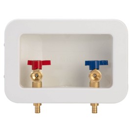 Lingmfg Washing Machine Outlet Box Sweat Thread with 2 inch Central Drain, 1/2 inch Thread, 1/2 inch Copper Sweat, Connection 3/4 inch Washing Machine Hoses