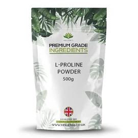 Hellenia L-Proline Powder 500g - Premium Grade Ingredients