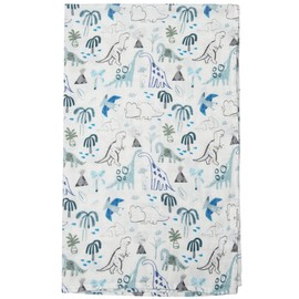 Loulou Lollipop Soft Baby Swaddle Blanket Muslin Wrap Receiving Blanket for Newborn to Toddler Girl and Boy, Large 47” by 47” - Dinosaurs
