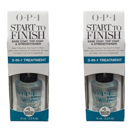 OPI 2 x OPI - Start to Finish 3-in-1 Basecoat, Top Coat & Strengthener NTT71-EU