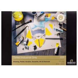 Rembrandt Paper Toned Industrial Grey, 8.3 x 11.7 inches (A4) 50 Sheets (93080002)