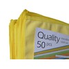 Quality Microfiber Cleaning Cloth 50pc Yellow
