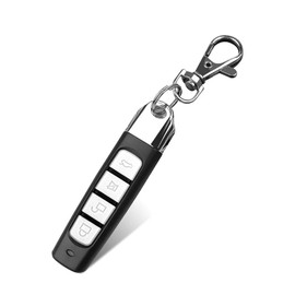 Cloning Remote Control Keychain, Replacement Garage Door Electric Gate, Duplicates and Replaces Original Factory Remote Controls for Vehicle Central Locking Systems Lock (Lock, Black-White)