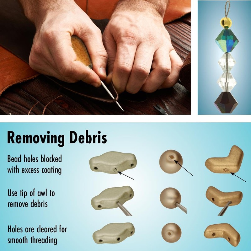 The Beadsmith Metal Awl – Rubber Grip Handle – Make