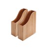 NATUREHOME Classic Wooden Magazine File Box Solid Handmade Beech Natural