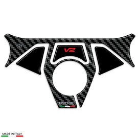 Resin Bike Motorcycle Sticker Compatible with Ducati Panigale Streetfighter V2-V2s 2025-2026 Guide Plate from Bumps and Scratches Sticker Set 3D Resin Adhesive Stickers Made in Italy