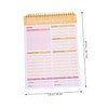 LALAFINA Meal Planner Household Budget Ledger Reusable Notebook for Diet