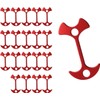 Tent Windproof Rope Fish Bone Nail Buckles, 20Pcs Alloy Fish