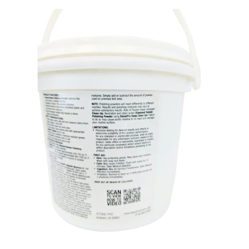 Stone Pro Diamond Renew - Marble and Travertine Polishing Powder