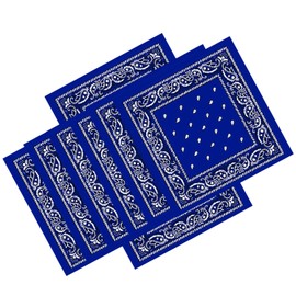 Trimming Shop Cotton Unisex Bandana Headband Scarf, Head wrap, Lightweight, Breathable and Durable for Wristband, Headwear, Raves, Riding, Outdoors, Parties (54cm, Navy Blue)
