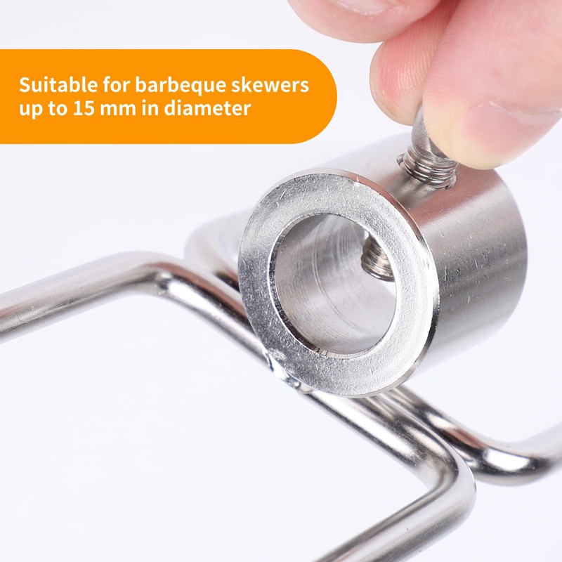 CPROSP 2pcs Rotisserie Meat Fork with Diameter 15 mm, Meat