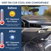 JOZMMZEOOA Auto Sonnenschutz Frontscheibe,65x125CM Frontscheibenabdeckung Auto Windschutzscheibe Frontscheibe Hitzeschutz UV-Schutz
