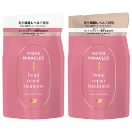 Pantene Miracles Bond Repair Series, Color Shine & Repair Shampoo & Treatment Refill, 12.3 oz (350 g) + 12.3 oz (350 g) + 12.4 oz (350 g), Long Lasting Color