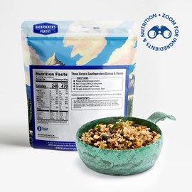 Backpacker's Pantry Three Sisters Stew, 2 Servings Per Pouch (6 Count), Freeze Dried Food, 14 Grams of Protein, Gluten Free, Vegan