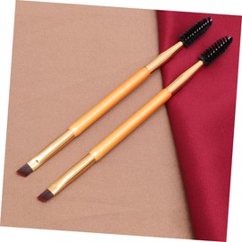 Healeved 3pcs Double Ended Eyebrow Brush Professional Eyelash Curler Spiral Brush Versatile Makeup Tools for Eyebrow and Lash Application