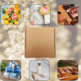 7x7x2 inches Shipping Boxes Set of 25, Brown Corrugated Mailing Cardboard Box Literature Mailer for Packing Small Business Moving and Storage,E-Commerce Packaging (7"×7“×2”)