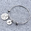 omodofo Bible Verse Bangle Bracelet Cross Charm Confirmation Bracelet Scripture