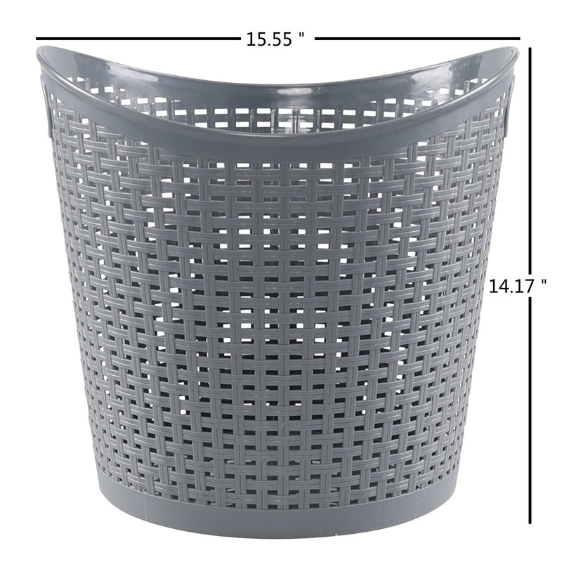 Gainhope 6 Pack 30 L Plastic Large Storage Basket, Laundry