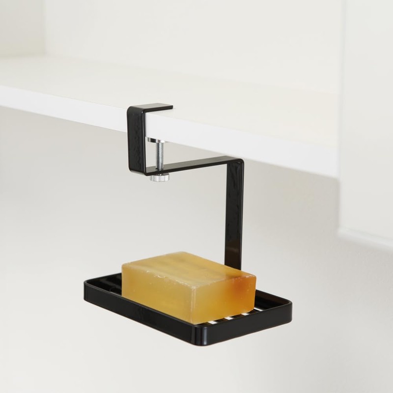 YAMAZAKI Soap Dish, Black, One Size