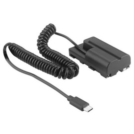 USB C Type C PD to NP F550 Dummy Battery Fully Decoded Coiled Power Cable Compatible with Sony NP F550/F570/F770/F970, Atomos Ninja V/Shinobi/Shogun7 Monitors, LED Lights, DSLR/Camera, 9/12V Input 39"