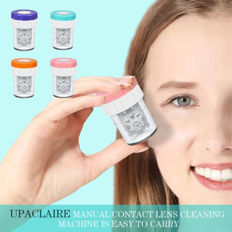 2 PCS Contacts Case Cleaner Machines, UpaClaire Daily Vision Care