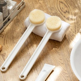 KUNANG ボディブラシ、背中専用 すっきりブラシ、背中ブラシ、ロンブラシ、滑りにくい 洗いやすい、ャワーブラシ、柔らかい毛