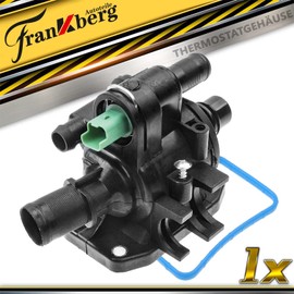 Frankberg 1 x Thermostat Housing Compatible with C1 2005-2011 C2 2003-2008 C3 2002-2011 Nemo 2008-2010 Xsara 2003-2005 Fiesta 2001-2010 Fusion 2002-2009